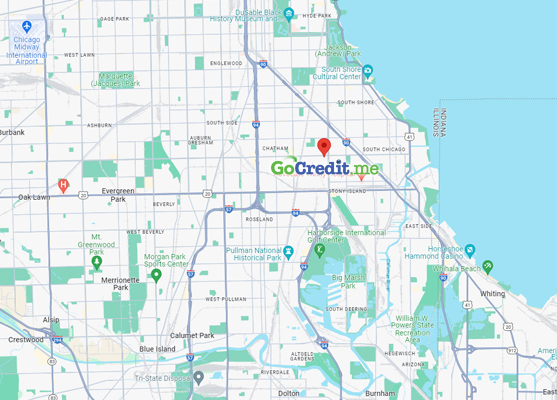 GoCredit.me 87th & Stony, Chicago, IL map