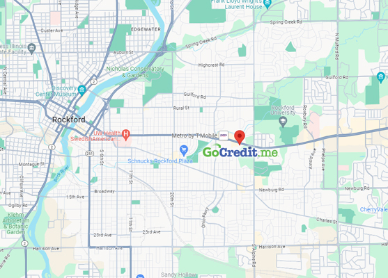 GoCredit.me Rockford, IL map